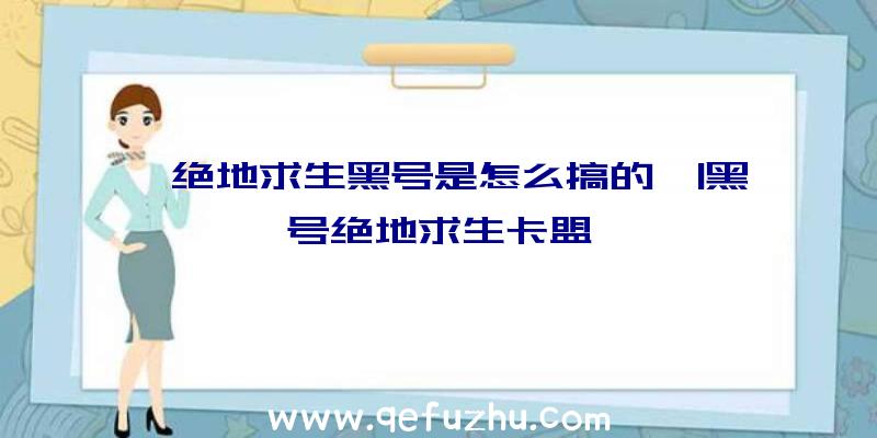 「绝地求生黑号是怎么搞的」|黑号绝地求生卡盟